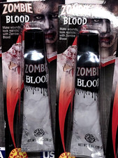 Lot of 2 Rubies "Zombie Blood" 1 oz Tubes of Halloween or CosPlay Make Up - NEW