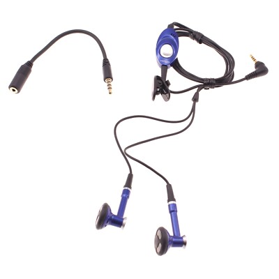2.5mm to 3.5mm Adapter Headset Earphones Handsfree Mic for Cell Phones
