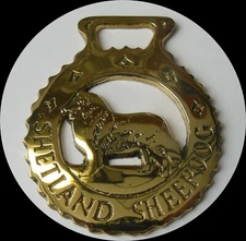 SHETLAND SHEEPDOG    Horse brass  (N612)             (I always combine shipping)