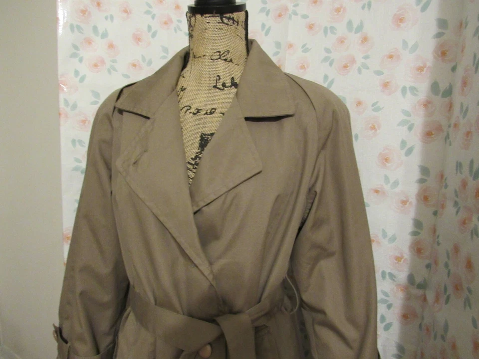 Gabardina CAMBRIDGE, MUJER Marrón Algodón B Mangas Largas Forrada Carrera Talla 12 Foto 3 de 4