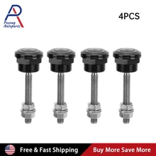 4* Universal Push Button Quick Release Hood Bonnet Pins Lock Clip Bumper Latch