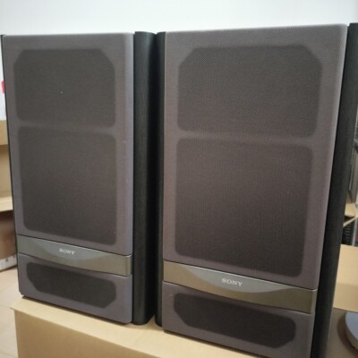 SONY Speaker System Pair SS-VF1 Bookshelf Working Retro