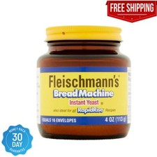 Fleischmann's Classic Bread Machine Yeast, 4 oz Free Shipping 