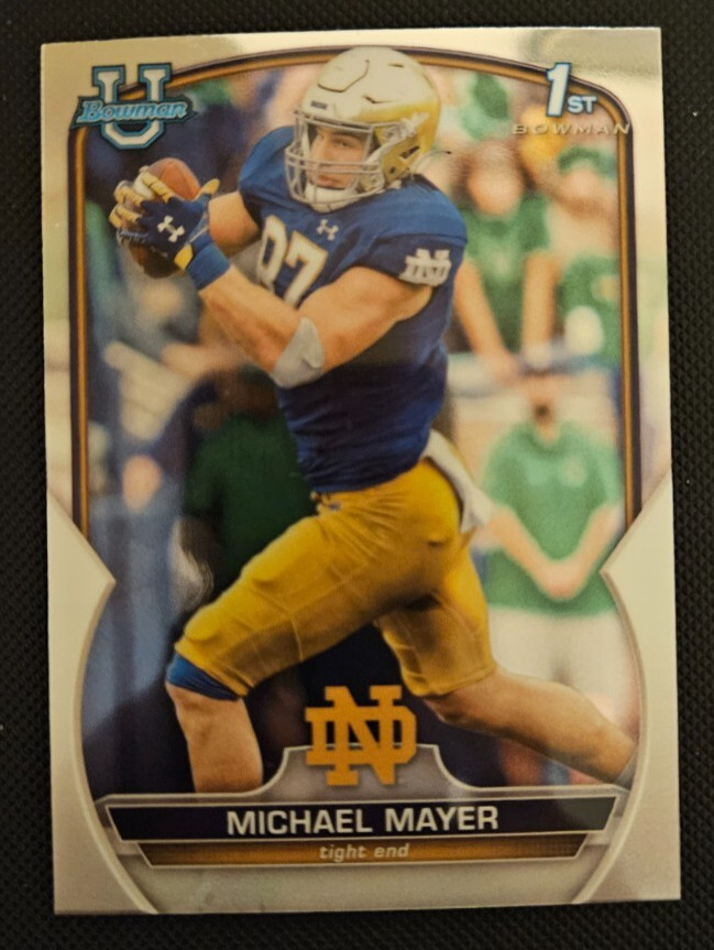 2022 Bowman Chrome University 1st Bowman #41 Michael Mayer RC!