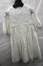 Dolce & Gabbana Girls Off White Lace Dress Size 9/10