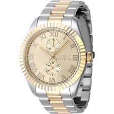 Invicta Men's Watch Specialty Quartz Gold Tone Dial Two Tone Bracelet 47428