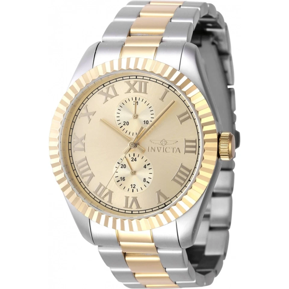 Invicta Men's Watch Specialty Quartz Gold Tone Dial Two Tone Bracelet 47428