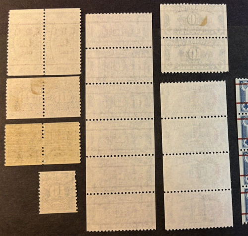 UNITED STATES REVENUE BOB WHOLESALE PRECANCEL PLAYING CARDS MNH PAIR BIG STRIPS - Picture 3 of 7