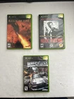 Original Xbox Game Bundle CIB Max Payne Reign of Fire Wreckless Tested
