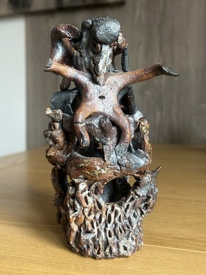 Oxshott Pottery Studio Collection Dryaden Eiche Skulptur von Peter Crotty 1973