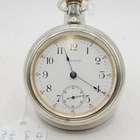 1903 Waltham Grade 825 18s 17J Model 1883 Silveroid Pocket Watch Antique