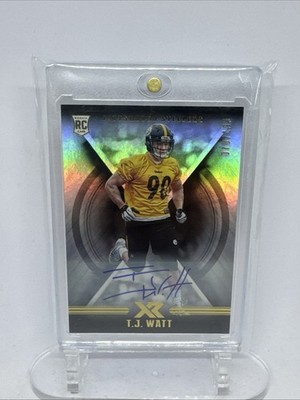 2017 Panini XR TJ Watt Rookie Autograph Auto #16/199 Steelers