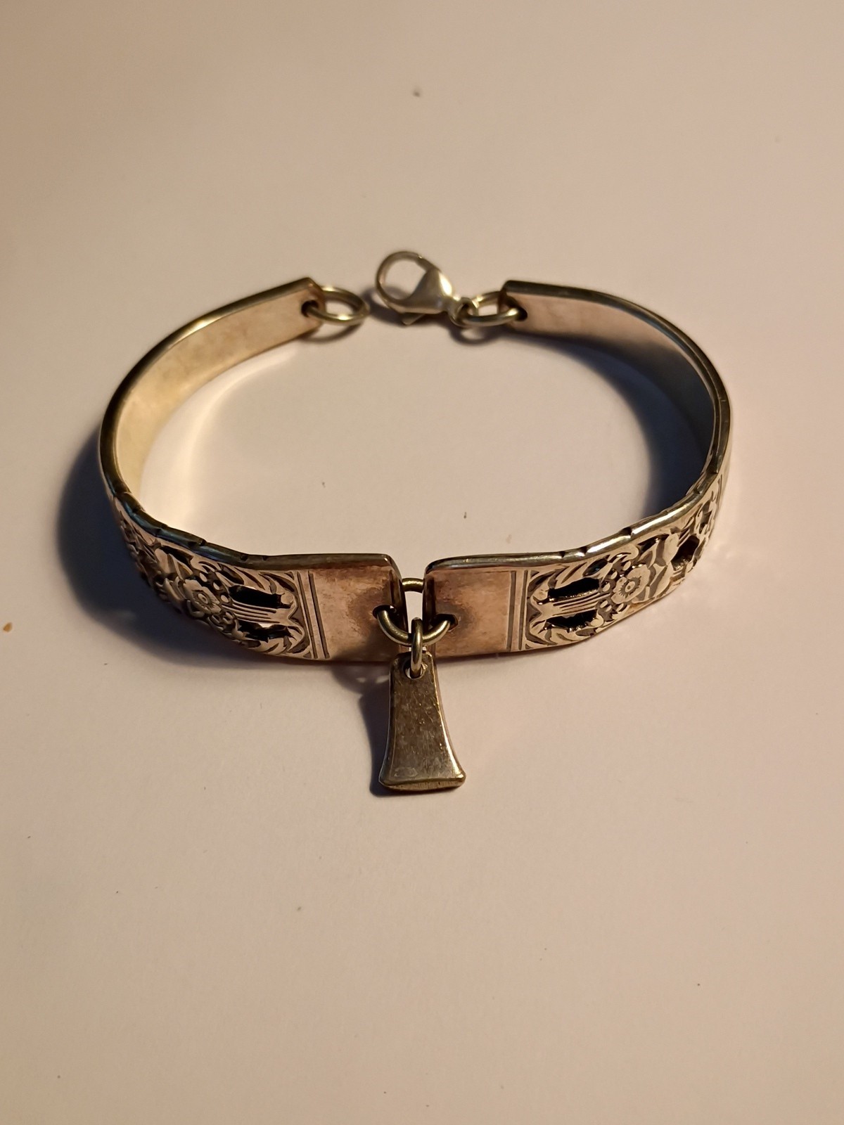Bracelet Made From Coronation Flatware Sterling S… - image 1