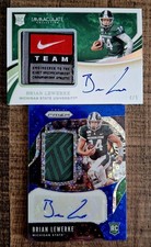 Brian Lewerke Michigan State Patch Auto /5 + Patch Auto /75