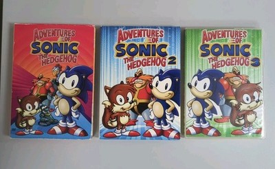 Adventures of Sonic the Hedgehog (DVD 1993) Set Of 3 (1, 2, 3