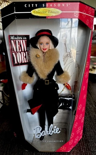 1998 Winter in New York Barbie Doll City Seasons Winter Collection - MIB NRFB !