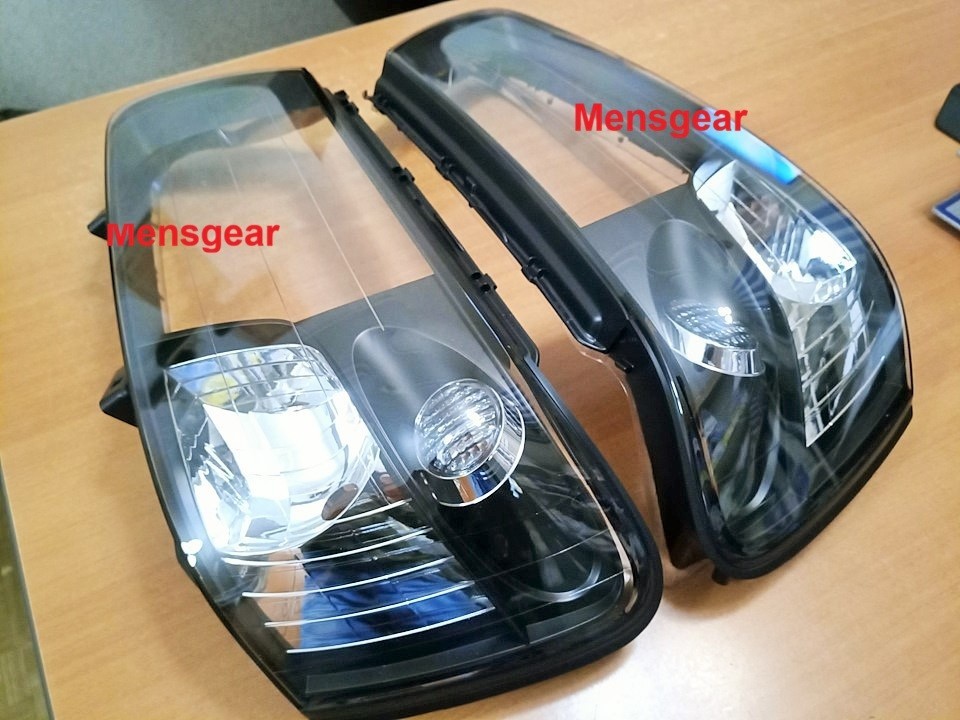 JDM Subaru OEM BLACK Headlight Lens Clear Cover Forester SG5 SG9