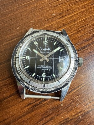 Vintage Sheffield World Timer Waterproof Dive Watch Starts/Stops