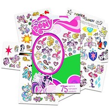 Hasbro My Little Pony Temporary Tattoos - 75 Tattoos - Twilight Sparkle, Rainbow