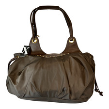 Maxx, New York Microfiber Gathered Hobo Bag in TOBACCO BROWN NWT