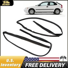 2pcs Front Door Glass Run Channel For Honda Civic Ek4 Ek9 2d 3d 1996-2000 Lhrh