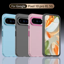 For Google Pixel 10 /Pro /XL Fashion Hybrid Translucent Acrylic Matte Cover Case