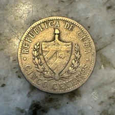 Coins rare Republic de Cube un centav0 1920  coins  nickel numismatics
