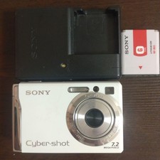 SONY Cyber-shot DSC-W80 White With Battery Compact Digital Camera From Japan
