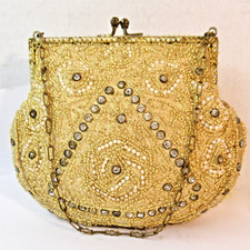 Vintage Antique Purse Beaded / Jewelled - SELLER PAYS US TARIFFS
