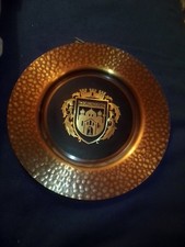 Massiv Kupfer Massiv Messing Wandteller Recklinghausen Handgesägt