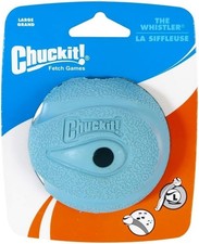Chuckit Dog Fetch Toy WHISTLER BALL Noisy Play Fits Launcher LARGE 2-Pack 