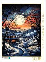 Calvendo Puzzle Winterlandschaft | 1000 Teile Lege-GrößE 64 × 48 Cm Foto-Puzzle
