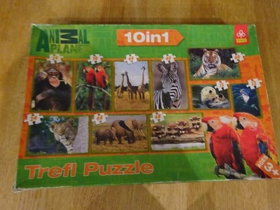 10 in 1 Animal Planet, Trefl, Puzzle, vollständig, 8-1