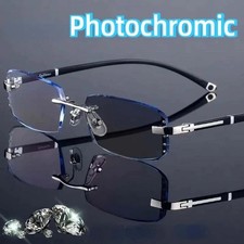 Reading Glasses Photochromic Progressive Multifocal Anti-blue Magnifier 0 4.0