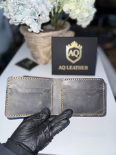 AQ LEATHER, Pure Handmade Leather Wallet.