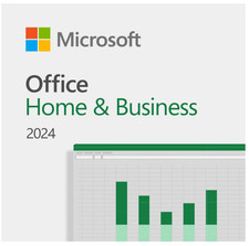 Microsoft Office Home and Business 2024 For 1PC Key Card, Retail Box