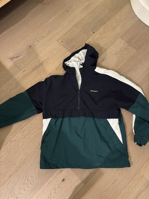Carhartt WIP Half Zip Anorak Colorblock Windbreaker Jacket L