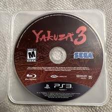 Yakuza 3 (Sony PlayStation 3, 2010) Disc Only PS3 Sega Blu-ray Disc gaming
