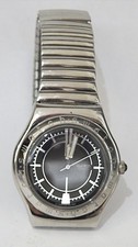 1995 SWATCH WATCH "AVALANCHE" VINTAGE YLS 104 stretch band, stainless steel case