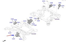Kia Ev6 Cv Motor Mountting Gauche Bracket 218C0GI000 Nouveau authentique