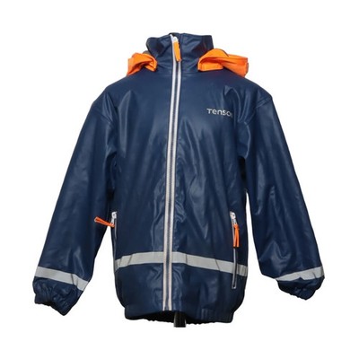 Tenson, Regenjacke, Unisex (Kinder), Größe: 122/128, Blau/Orange #I9c