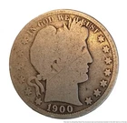 1900 Barber Half Dollar Early Silver Half Dollar Coin