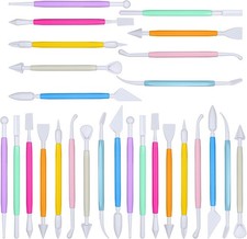 3 Set Air Dry Clay Tools, Fondant Sculpting Tool Set, Polymer Clay Tools for