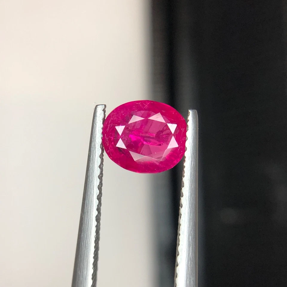 1.35Ct Natural Red Ruby Afghan Cushion Loose Faceted Gemstone - Image 3 of 4