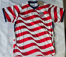 Nike USA Soccer Jersey White/Red/Blue Striped USA Team Colors