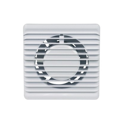 Wohnraumventilator 100erR Weiß mit Timer für Wand Bad Toilette