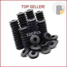 GREPSPUD 100pcs Glad Hand Seals Rubber Truck Gladhand Seals Black Polyurethane S