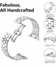 SHINY Apple Watch Band STAINLESS STEEL 38, 40, 41, 42, 44, 45, 46mm Metal Strap