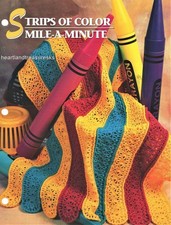 Strips Of Color Mile A Minute Annie's Attic Afghan Crochet Pattern Page