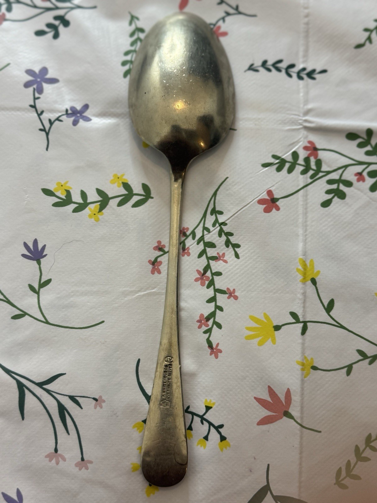 F.whitehouses Everwhite Silver A1 Vintage Large Spoon Silver Plated image 3